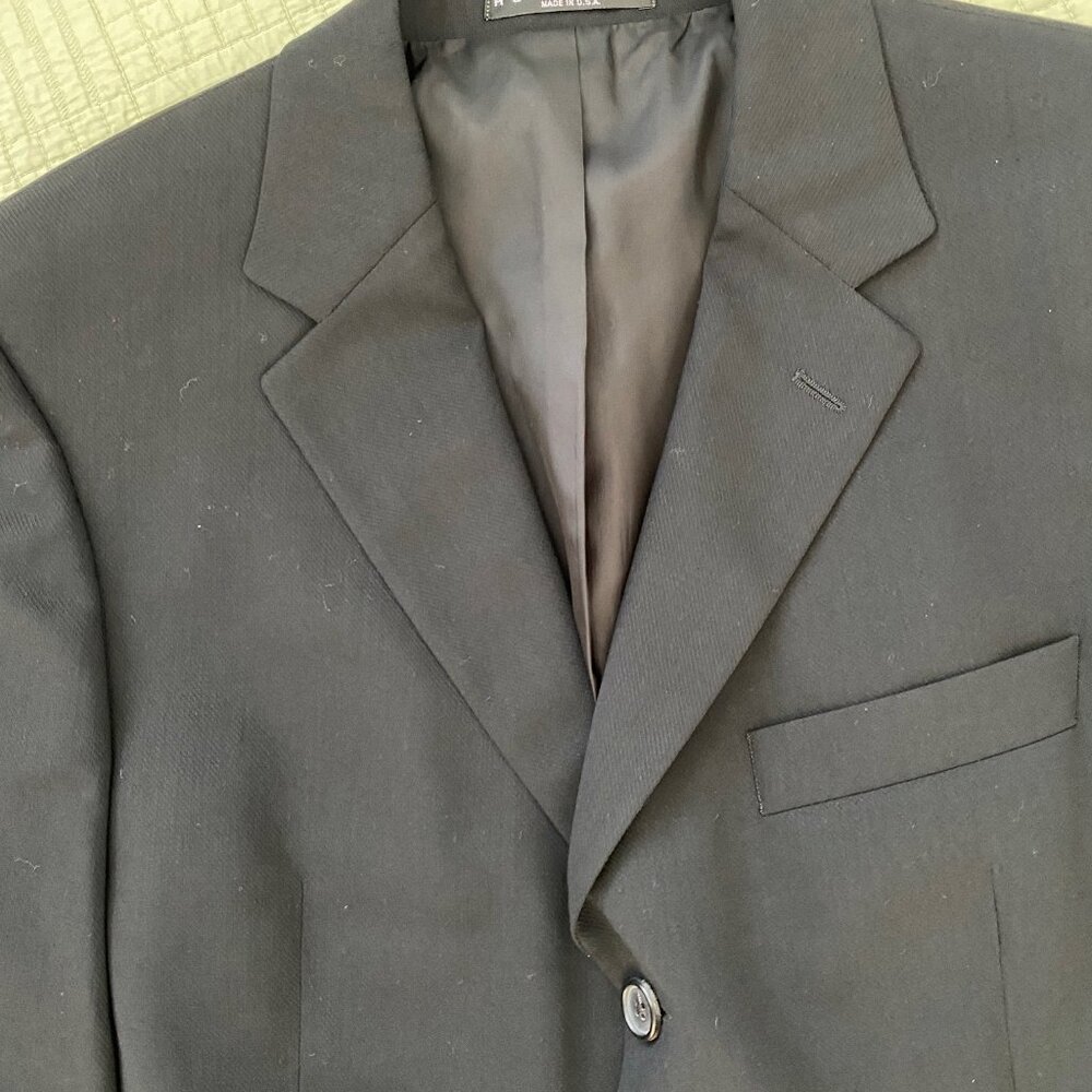 Hugo Boss Black Men's Suit 42R, Made in USA, Virgin Wool - Picture 14 of 15